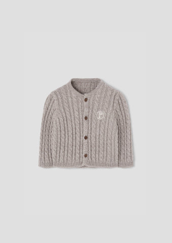Popelin Sand Knitted Jacket