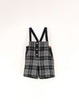 Popelin Grey Check Woolen Overall