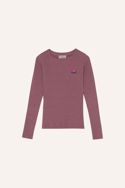 The Campamento Puple Flower Embroidery Kids T-Shirt