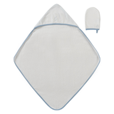 Kipp Baby Blue Flying Feathers Towel + Mitt Set