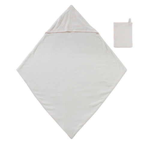 Kipp Baby Pink Cloud Nine Towel + Mitt Set