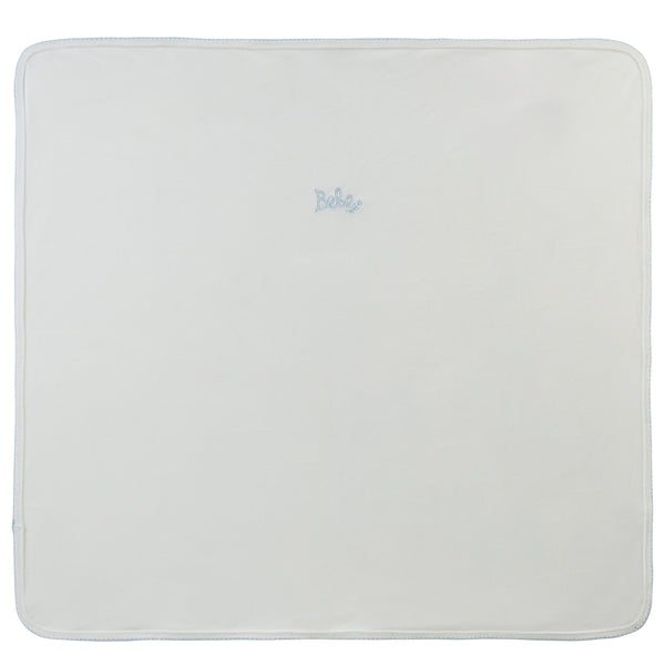 Kipp Baby White Blue Bebe Blanket