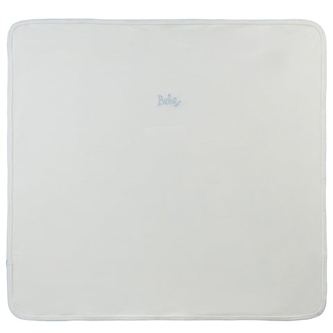 Kipp Baby White Blue Bebe Blanket