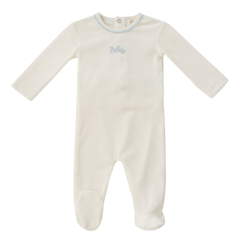 Kipp Baby White Blue Bebe Footie