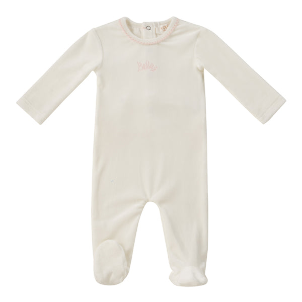 Kipp Baby White Pink Bebe Footie