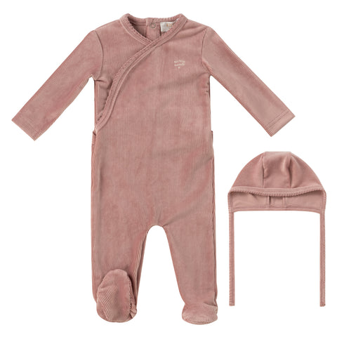 Kipp Baby Pink Tiny Miracle Footie + Bonnet Set