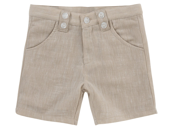 Klai Natural Herringbone Shorts