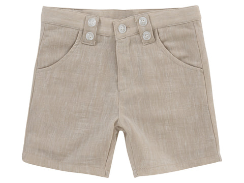 Klai Natural Herringbone Shorts