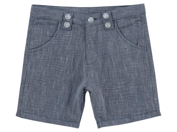 Klai Navy Herringbone Shorts