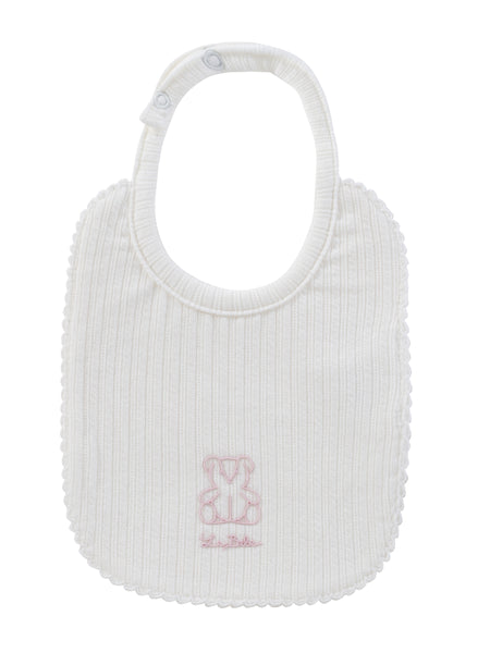 Kipp Baby Pink Teddy Bib