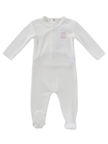 Kipp Baby Pink Teddy Wrap Footie