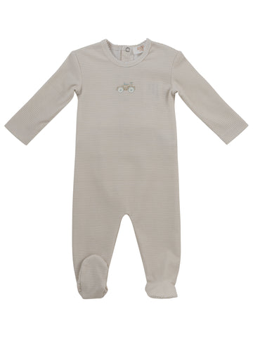 Kipp Baby Stone Carrera Pinstripe Footie