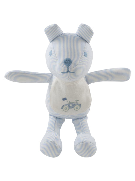 Kipp Baby Blue Carrera Pinstripe Teddy with Bib