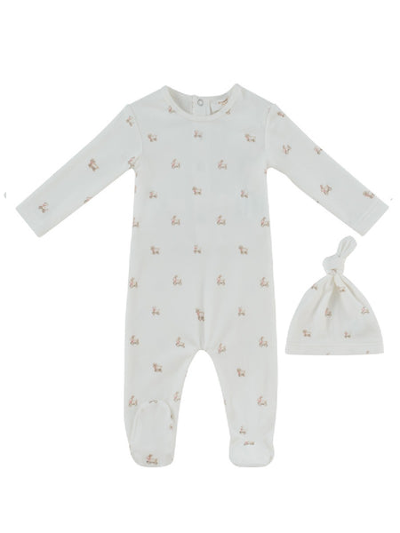 Kipp Baby Pink Petits Amis Footie + Hat