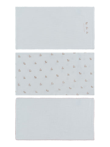 Kipp Baby Pink Petits Amis Burp Cloth Set