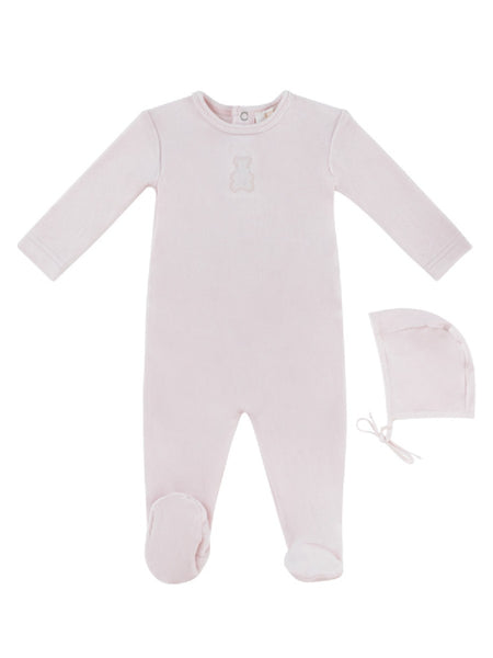 Kipp Baby Pink Petit Ours Footie + Bonnet