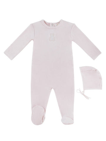 Kipp Baby Pink Petit Ours Footie + Bonnet