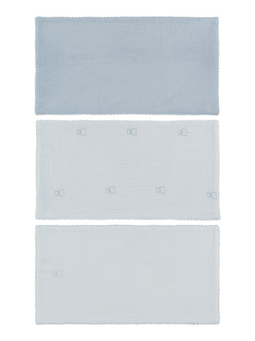 Kipp Baby Blue Petit Ours Burp Cloth Set