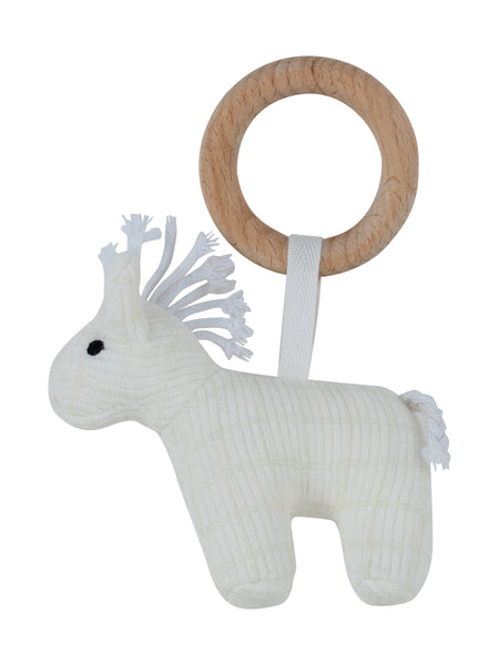 Kipp Baby Stone Whinny Plaid Toy Ring
