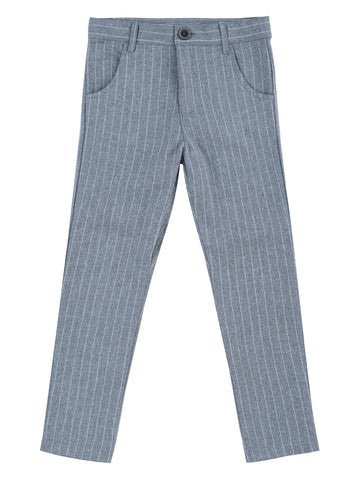Kipp Grey Oscar Pinstripe Slim Pants