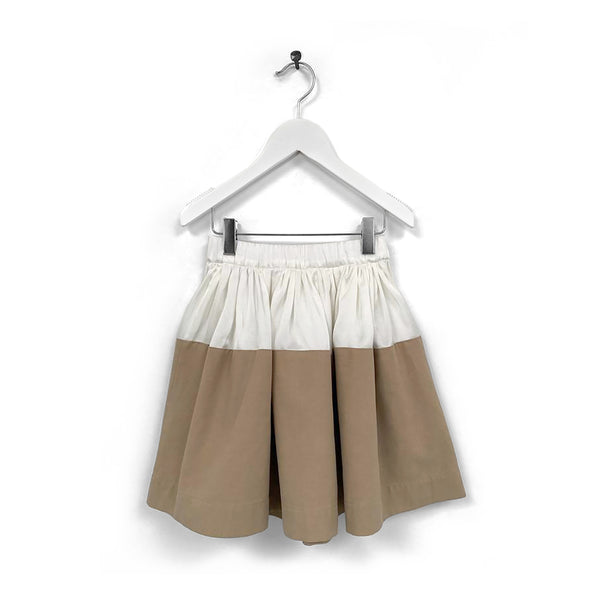 Anja Schwerbrock Sand Contrast Tilda Skirt With Belt