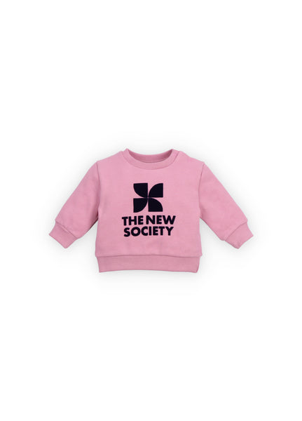 The New Society Baby Dream Blush Logo Sweatshirt