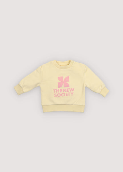 The New Society Baby Soft Lemon TNS Logo Sweatshirt