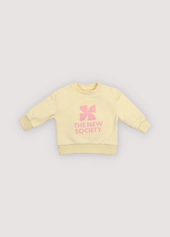 The New Society Baby Soft Lemon TNS Logo Sweatshirt