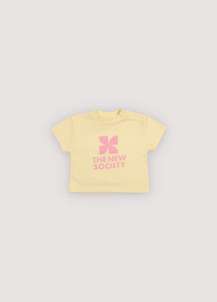 The New Society Baby Soft Lemon TNS Logo T-shirt