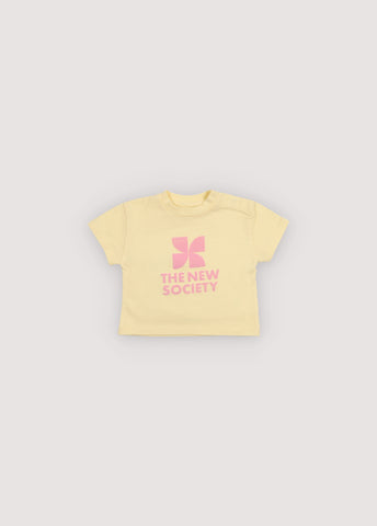 The New Society Baby Soft Lemon TNS Logo T-shirt