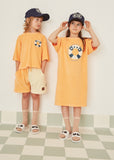 Loud Apparel Cielo Soft Orange Terry Dress