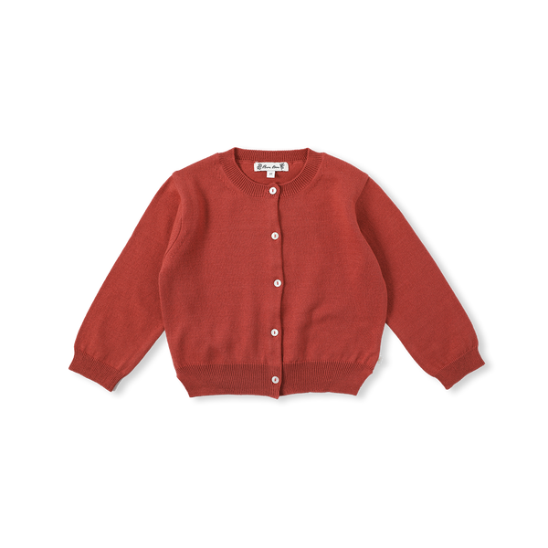 Bene Bene Brick Red Adorable Short Cardigan