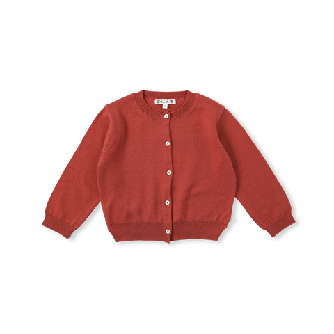 Bene Bene Brick Red Adorable Short Cardigan