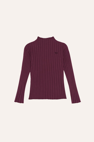 The Campamento Burgundy Rib T-shirt
