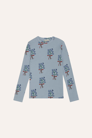 The Campamento Light Blue Bouquets T-shirt