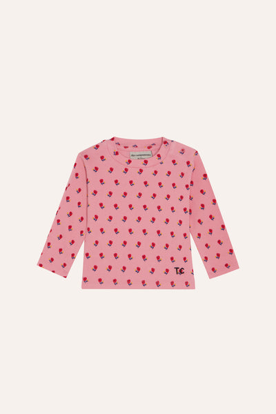 The Campamento Baby Pink Flowers T-shirt + Legging Set