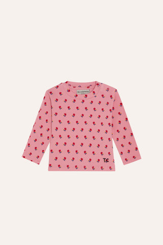 The Campamento Baby Pink Flowers T-shirt + Legging Set