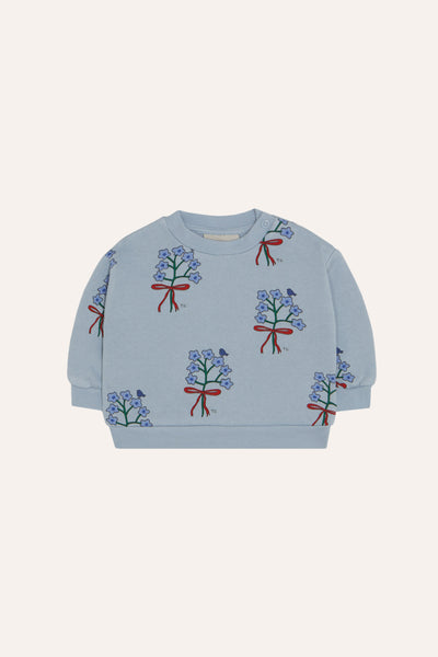 The Campamento Baby Light Blue Bouquets Sweatshirt + Legging Set