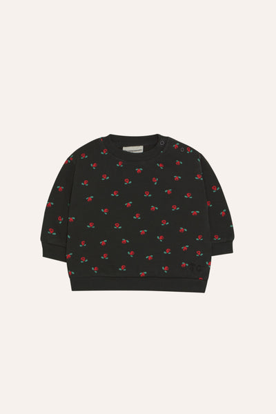 The Campamento Baby Grey Flowers Sweatshirt + Legging Set