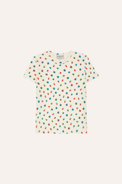 The Campamento Ecru Small Flowers SS T-shirt