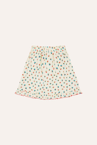 The Campamento Ecru Small Flowers All Over Skirt