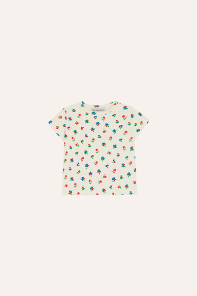 The Campamento Baby Ecru Small Flowers T-shirt + Legging Set