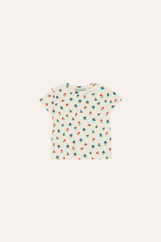 The Campamento Baby Ecru Small Flowers T-shirt + Legging Set