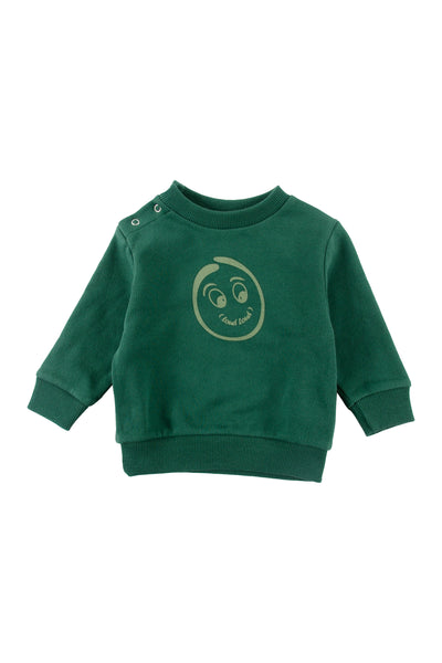 Loud Apparel Baby Dark Green/Sage Simplicity Sweater