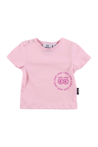 Loud Apparel Baby Soft Pink/Rose T-shirt + Shorts Set