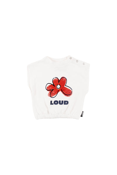 Loud Apparel Gardenia Charm Tee + Flower AOP Nostalgia Bloomers Set