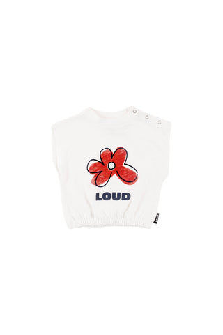 Loud Apparel Gardenia Charm Tee + Flower AOP Nostalgia Bloomers Set