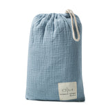 Domani Home 3 Piece Blue Crib Set in Pouch with Inserts Included