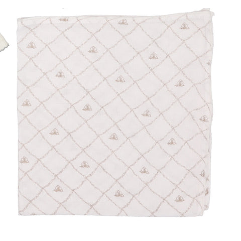 Lilette Oat Crown Pointelle Graphic Blanket