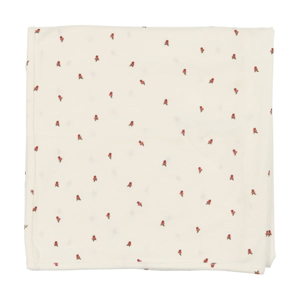 Lilette White & Red Very Berry Blanket